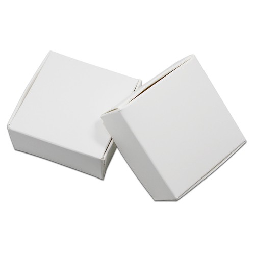 100 Square White Paper Boxes Party Wedding Favour Boxes Bomboniere Gift Cake Box - Picture 3 of 3