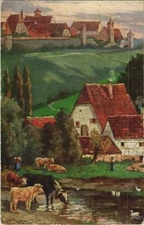 CPA AK Rothenburg- blick von der Herrenmuhle GERMANY (1075561)