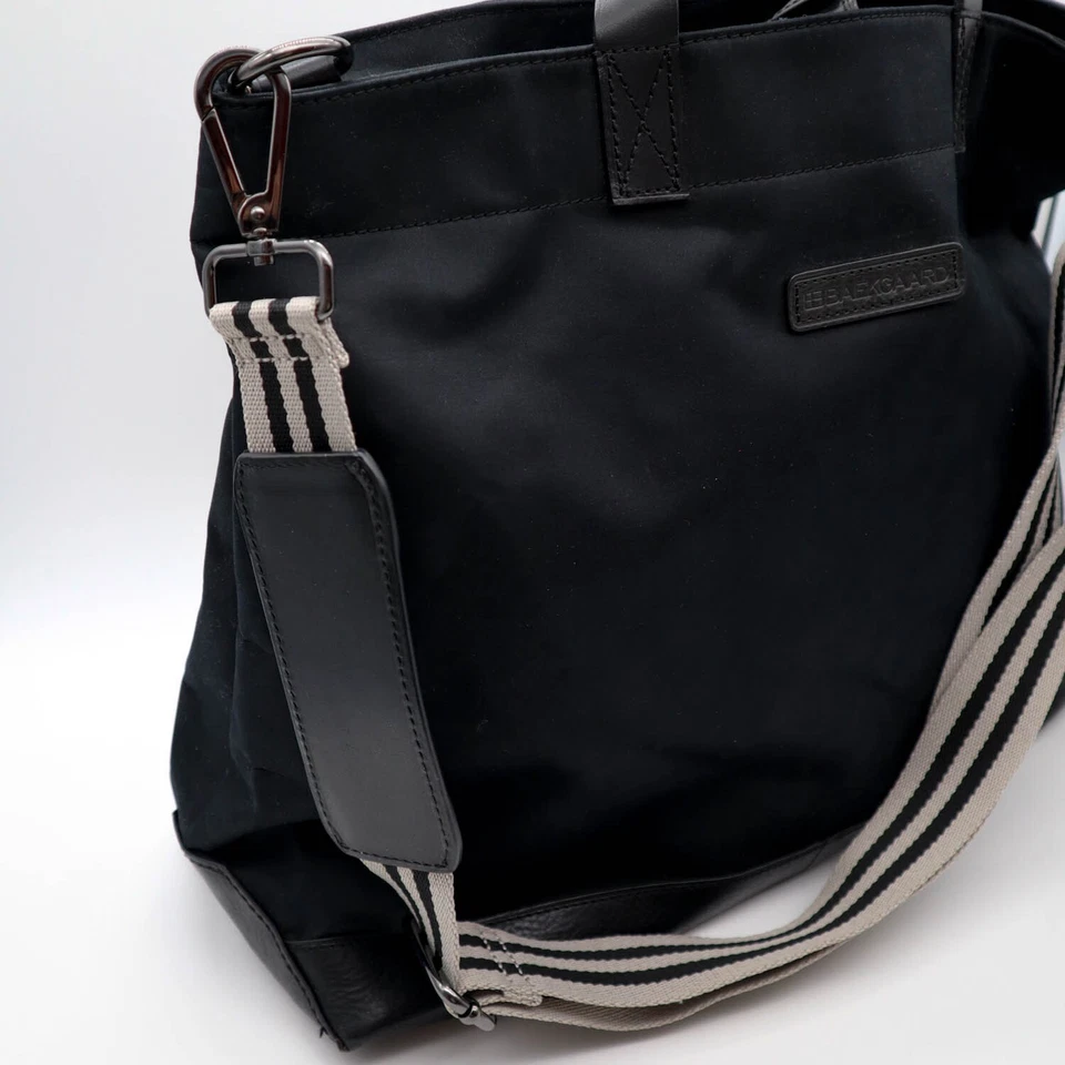 Baekgaard Metro 托特包 随身携带 便携式电脑 斜挎包 带 黑色皮革装饰 — 第 4/4 张图片