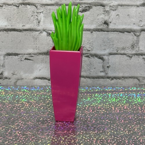 Barbie Close & Go 2018 planta en maceta 4,5" X 1" repuesto decoración casa de muñecas NUEVO - Imagen 4 de 6