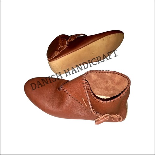 Wikingerleder Kippstiefel nordischer Stil Kippstiefel skandinavisches Leder - Bild 9 von 12