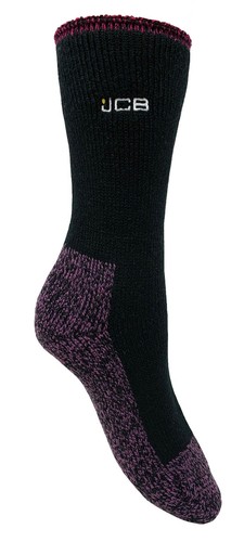 JCB Damen Thermosock Thermosocken Arbeitssocken Winter 1er Pack Gr. 4-7 lila - Bild 2 von 10