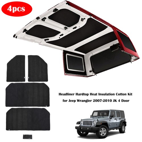 Hardtop Headliner Roof Insulation Kit for 20122017 Jeep Wrangler JK 4