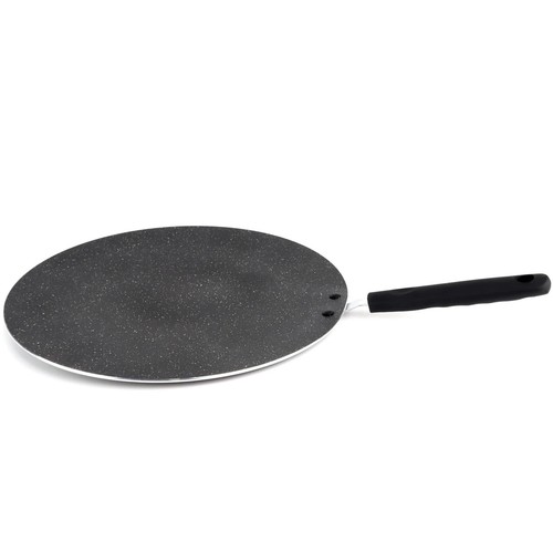 Non Stick Tawa Concave Tava Crepe Pancake Pan Handle 35cm Aluminium Flat Tava - Picture 2 of 7