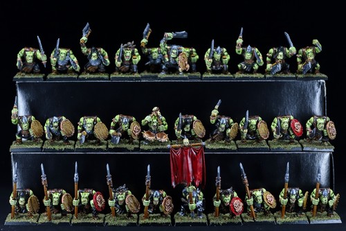 Constructeur d'armée peint professionnel des tribus orques et gobelins - Le vieux monde mini COMMISSION - Photo 15/67