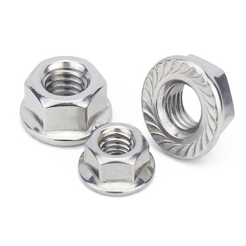 M3 M4 M5 M6 M8 M10 M12 M14 M16 M20 Serrated Flanged Nuts A2/A4 Stainless Steel - Picture 6 of 11