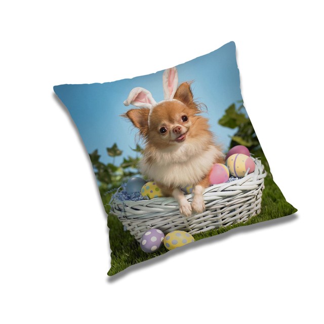 Digital Printed 3D Animal Themed Dogs Square Cushion Covers Cases