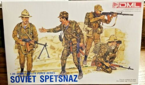 DML Soviet Spetsnaz 1:35 Sellado - Serie Fuerza Élite Mundial Cuatro Figuras Edad 10 - Imagen 1 de 4
