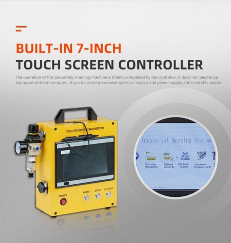 Pneumatic Dot Peen Marking Machine for VIN Code Car Number Engraver 120*50mm - Picture 3 of 7