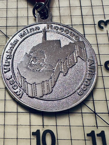 West Virginia Mine Rescue Alliance • Silbermedaille mit Band• WV Kohleminenrettung - Bild 5 von 8