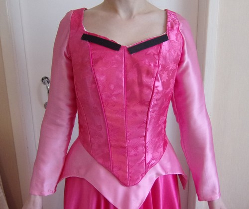 AURORA SLEEPING BEAUTY DRESS COSTUME SIZE UK 8-10 - Picture 14 of 24