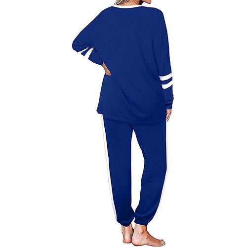2Pcs Women Casual Tracksuit Hoodie Sweatshirt Tops Pants Set Sports Sweat Suit - Picture 8 of 10