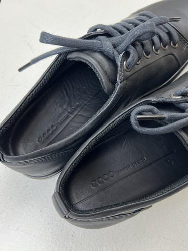 ECCO Womens Soft 7 Black Leather Gore-tex Waterproof Sneakers EU 41 Sz 10-10.5 - Picture 5 of 6