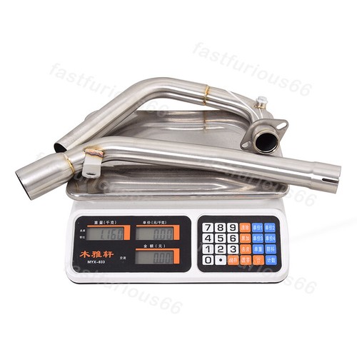 Exhaust Header Pipe For Lexmoto LXR 125 SE 380 2019-2023 Connect Original Tips - Picture 2 of 7