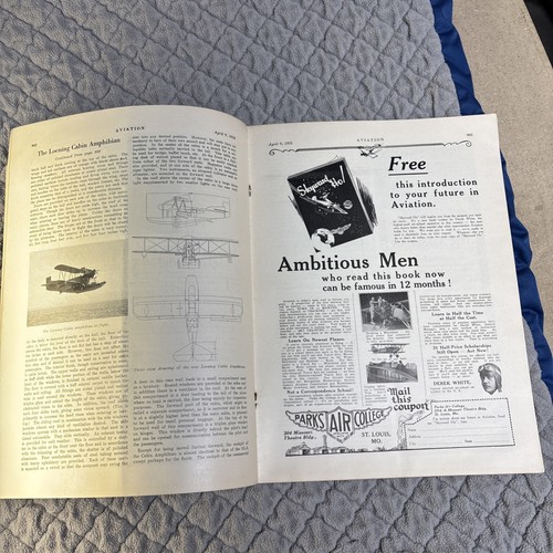 Aviation Magazine. 1928. Aerial View Baltimore. Fledgling Loening Amphibian - Picture 9 of 12