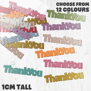 ThankYou Table Confetti Choose your own words 12 Colours Friendship