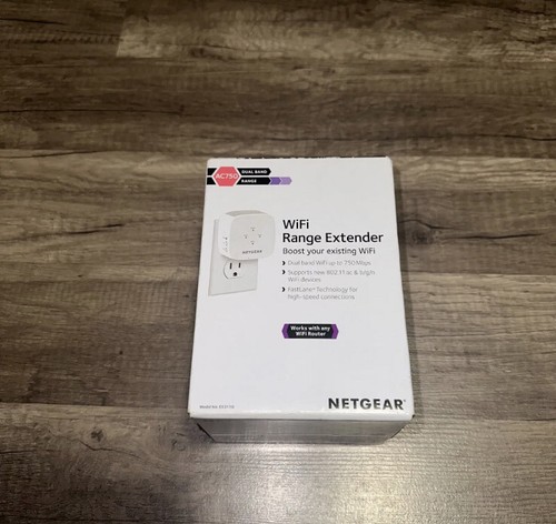 NEW Netgear AC750 EX3110-100NAS WiFi Wall-Plug Range Extender & Signal Booster - Picture 1 of 5