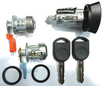 Ford Ignition Switch Lock Cylinder Door Lock Cylinder W//2 Chipped Keys