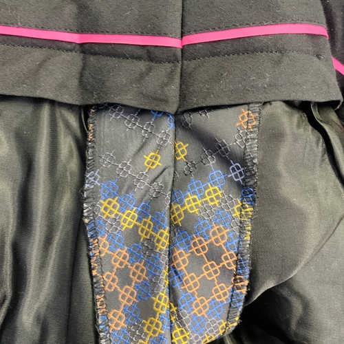 MATTHEW WILLIAMSON TALLA S Negro Multicolor con Textura Poliéster Seda Traje - Imagen 15 de 15