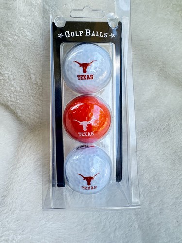 Texas Longhorns Licensed Multi-Color 3-Pack Golf Balls