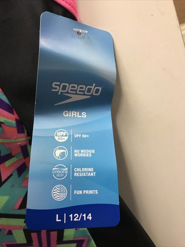 Speedo Girls One Piece Swimsuit MULTI - sizes XS 5/6 S 7/8 M 10 L 12/14 - Picture 10 of 14