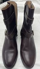 Alfani Tennese Brown Leather Buckle Low Heel ...