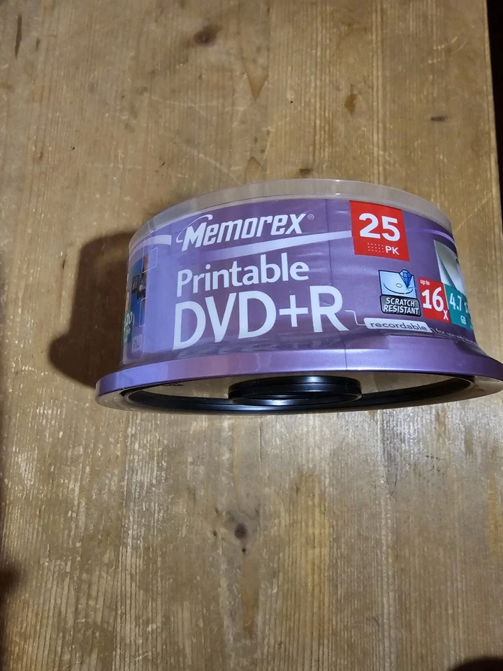 Memorex M00588 DVD+R Rohling bedruckbar in Cakebox (25 Stück) 16x Speed - Bild 2 von 2