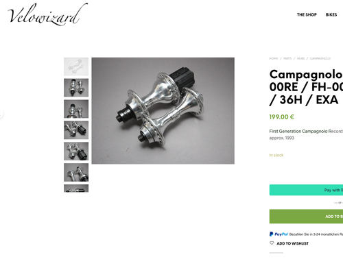 Campagnolo Record HB-00RE / FH-00RE Hub Set / 36 H / EXA / Chorus - Picture 15 of 15