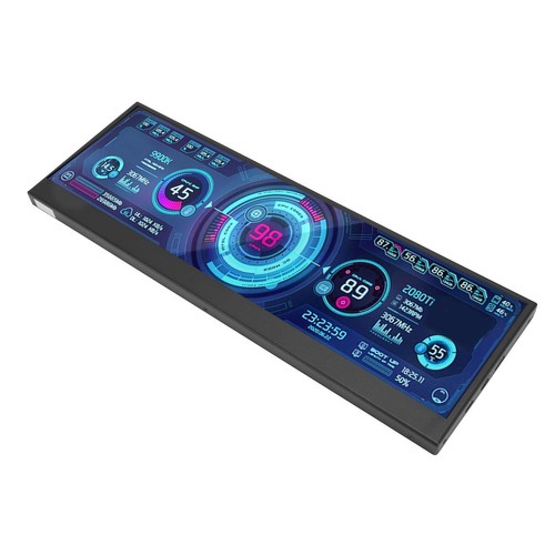 14in Computer Temp Monitor Secondary Screen Stretched Bar LCD Display CPU GPU D - Picture 21 of 22