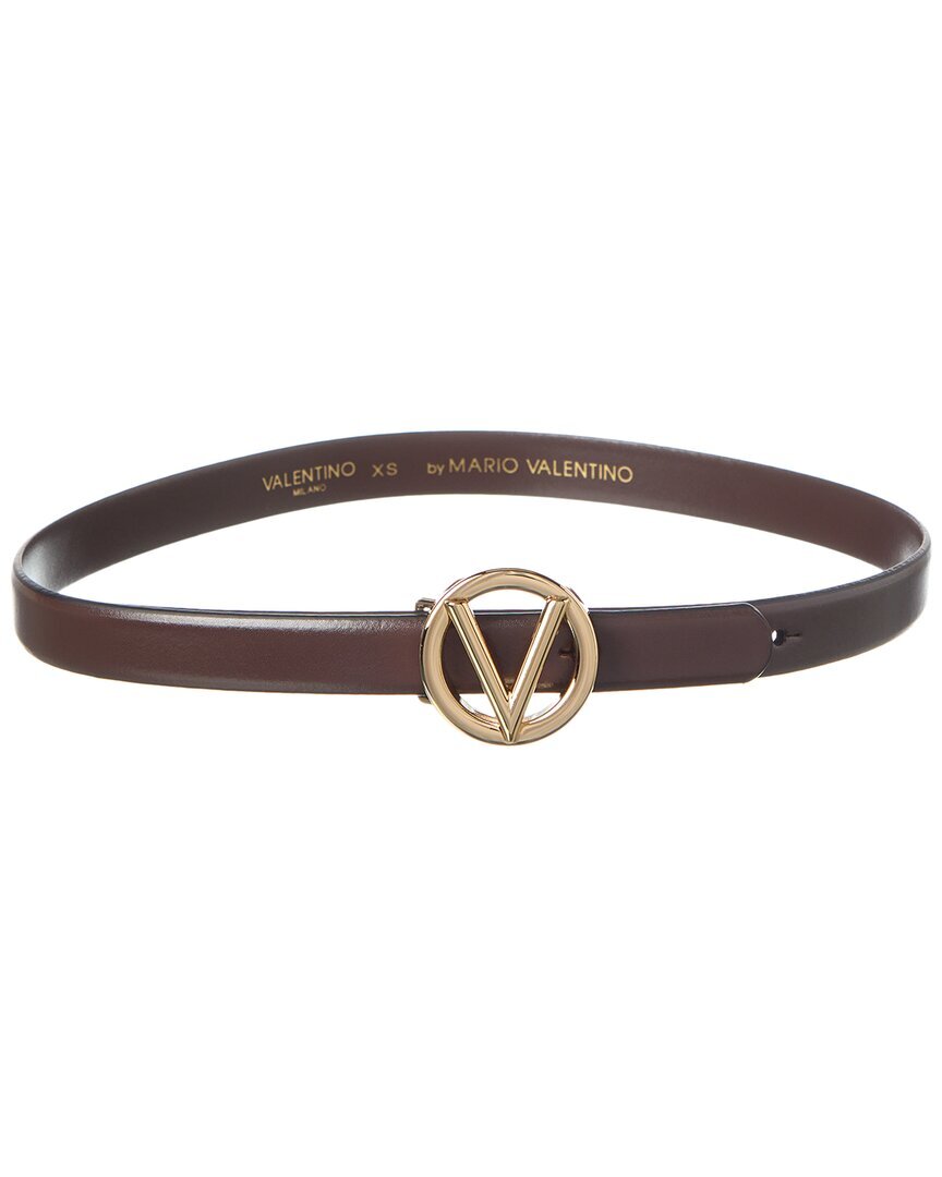 Valentino By Mario Valentino Кожаный ремень Baby Bombe Женский коричневый M