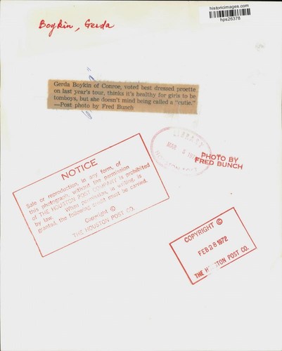 1972 Pressefoto Golferin Gerda Boykin auf Texas Course - hps26378 - Bild 2 von 2