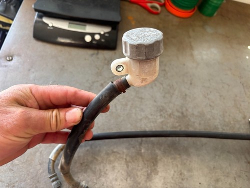 1991 Honda CR125R Rear Brake Caliper Lever CR125 R CR 125 - Picture 4 of 7