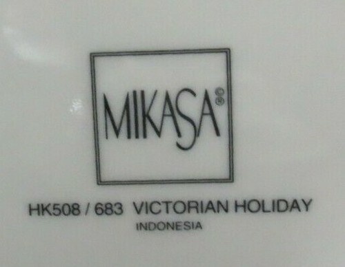 Mikasa - "Victorian Holiday" Covered Trinket Box / Candy Dish (HK508 / 683) - Imagen 7 de 7