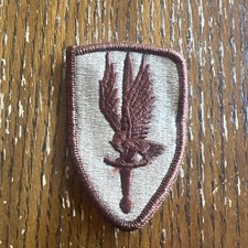 US Army 1st Aviation Brigade Military Patch Tan NEW
