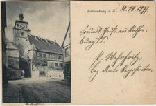 Old postcard AK Rothenburg GERMANY (1077056)