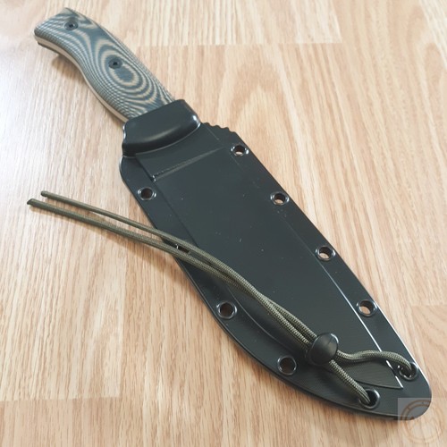 ESEE Model 6 Knife 5.25" Tan 1095HC Steel Full Tang Blade 3D Machined G10 Handle - Picture 16 of 24