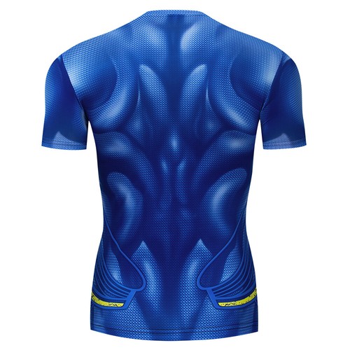Men's Summer T-shirts Superhero Superman Compression Tights Tops Fitness T shirt - Picture 26 of 26