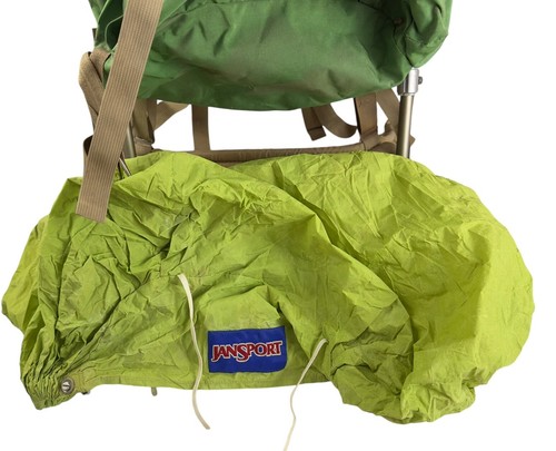Vintage Jansport External Frame Hiking Backpack Hip Wings Support Green - Picture 17 of 21