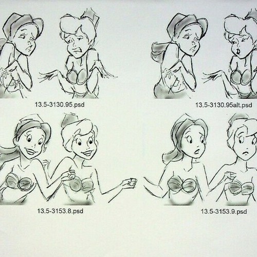 The Little Mermaid Ariel's Beginning Production Film Storyboard Thumbnail Page - Picture 2 of 2