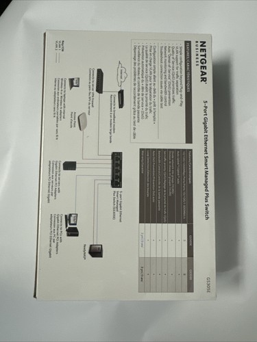 NETGEAR   5-Port Gigabit Ethernet Smart Managed Plus Switch (GS305E) - Picture 2 of 2