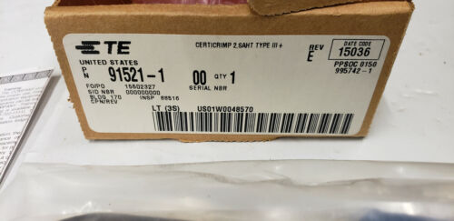 NUEVO TE AMP 91521-1 Certicrimp 2 SAHT Tipo III+ Herramienta Crimpadora NUEVO EN CAJA - Imagen 2 de 3
