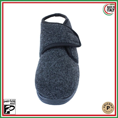 Pantofole Chiuse Uomo a Strappo Arizona by Patrizia Azzi CA247 Nero Austriaco - Imagen 3 de 15