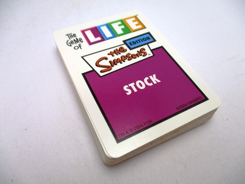 The Game of Life Simpsons Replacement Cards Lot of 36 Career Stock Salary House - Picture 2 of 11
