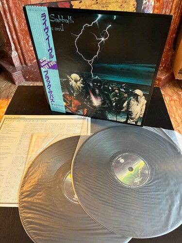 BLACK SABBATH Live Evil 1983 2LP's JAPAN OBI Ronnie James Dio JUDAS PRIEST Rare! - Imagen 7 de 8