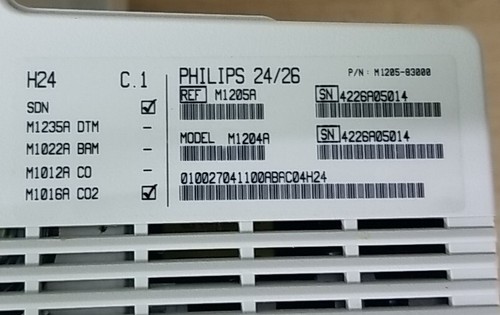 Philips M1204A V24C Patient Monitor SN. 4226A05012 lot of 2 - Picture 19 of 20