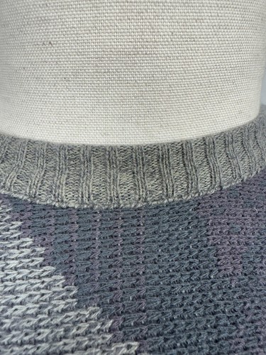 Suéter Italiano Carlo Colucci Gris Diseñador Tejido Apretado Estampado Lana Talla 52 - Imagen 5 de 23