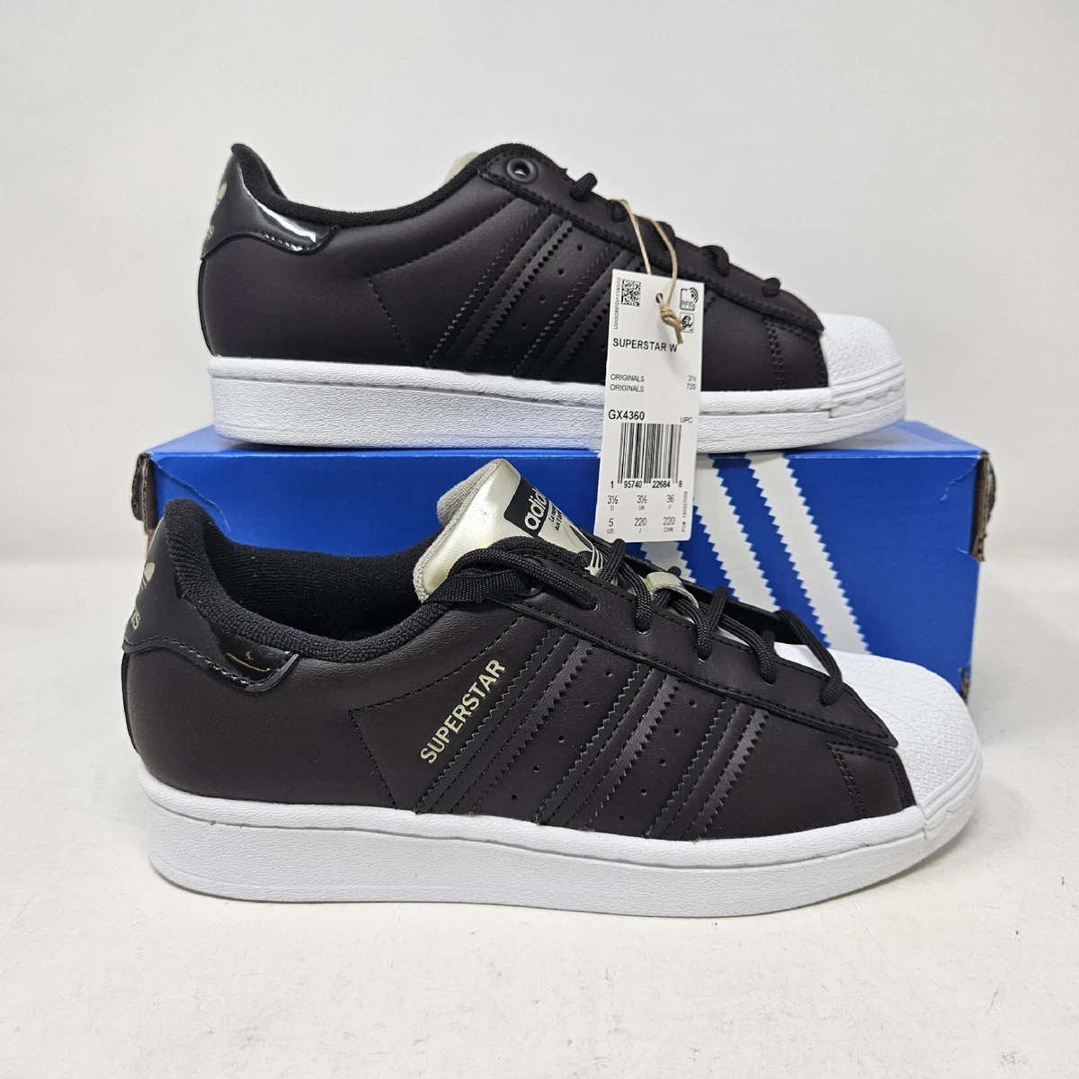 Wmns Adidas Superstar Classic Shell Toe Brown Gold White