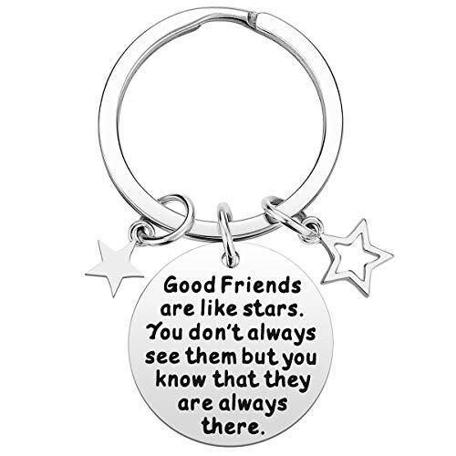 Best Friend Gifts for Women - Good Friends are Like Stars Friendship Keychain - Bild 3 von 7