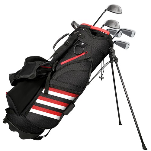 Lightweight Golf Stand Carry Bag W/14 Way Top Dividers & Rain Hood and Stand - Picture 17 of 35