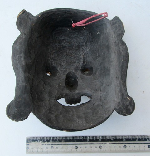 MAGNIFICENT Old Tibet Tibetan Wood Shaman Exorcism Mask Yama God of Death - Picture 2 of 2